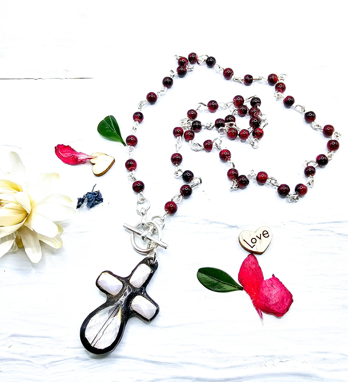Artisan Angel Crystal Necklace