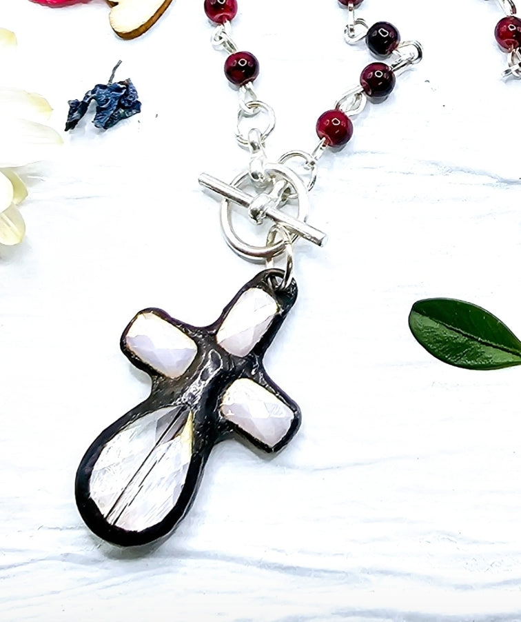 Artisan Angel Crystal Necklace