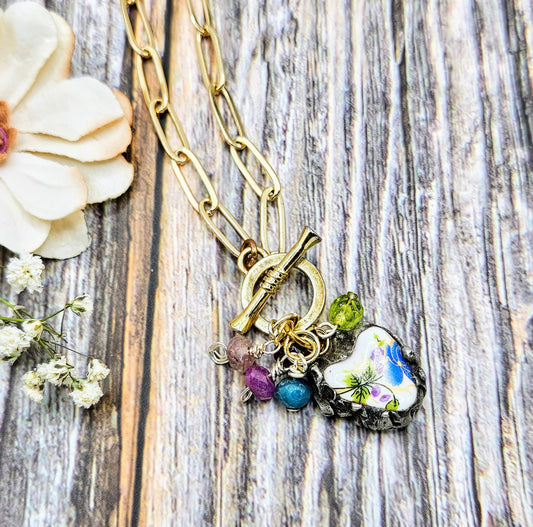 Artisan Garden Necklace * Vintage Style